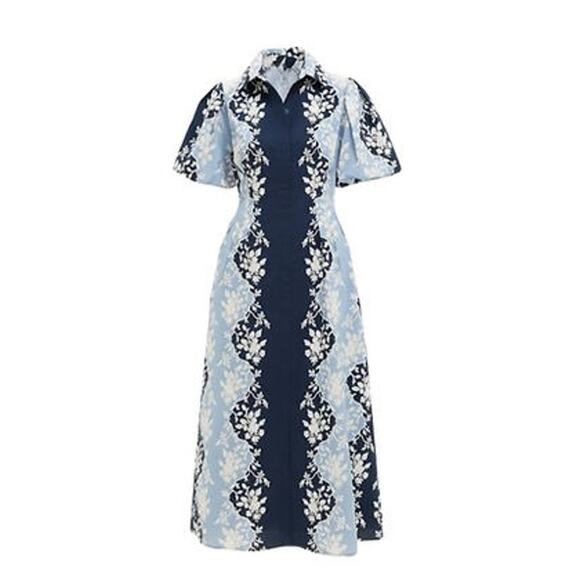 TUCKERNUCK Blue Fog Delaney Dress Size L NWT Retail $298 Tuckernuck - Picture 7 of 7